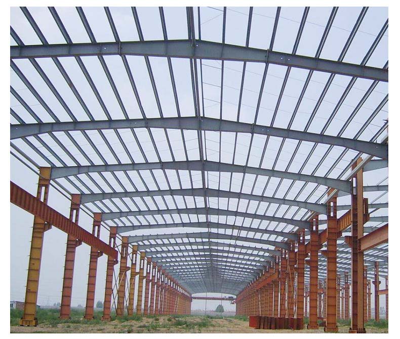 大跨度旧钢构行车库房